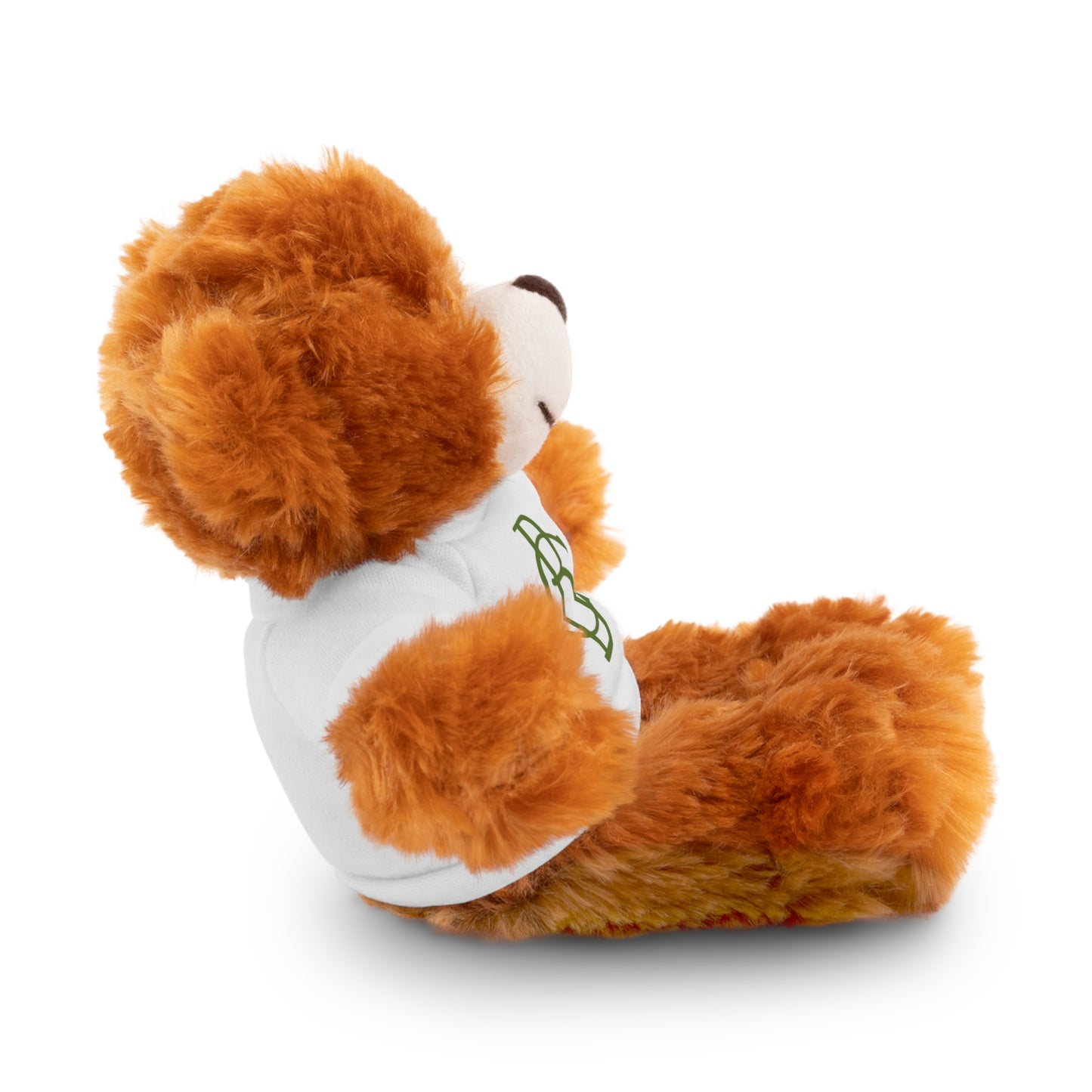 Stuffed Animals with White Tee and Green BC Logo