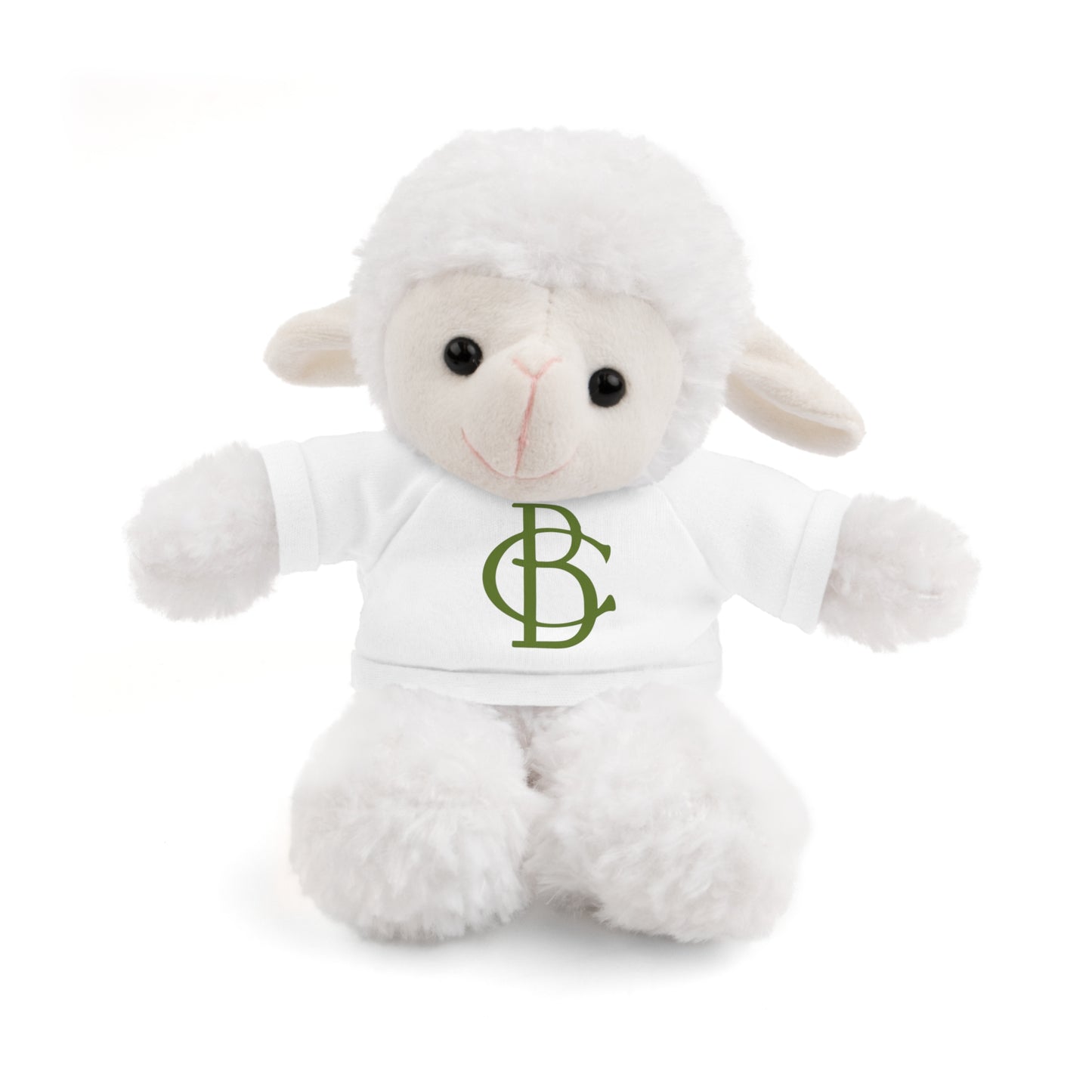 Stuffed Animals with White Tee and Green BC Logo