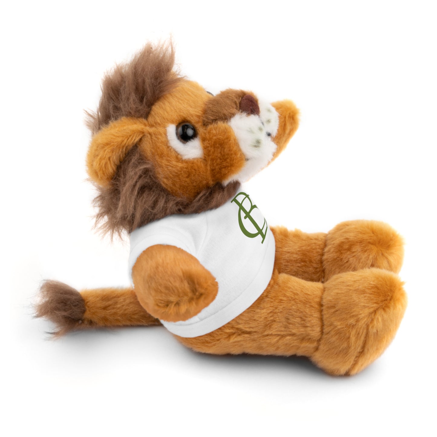 Stuffed Animals with White Tee and Green BC Logo