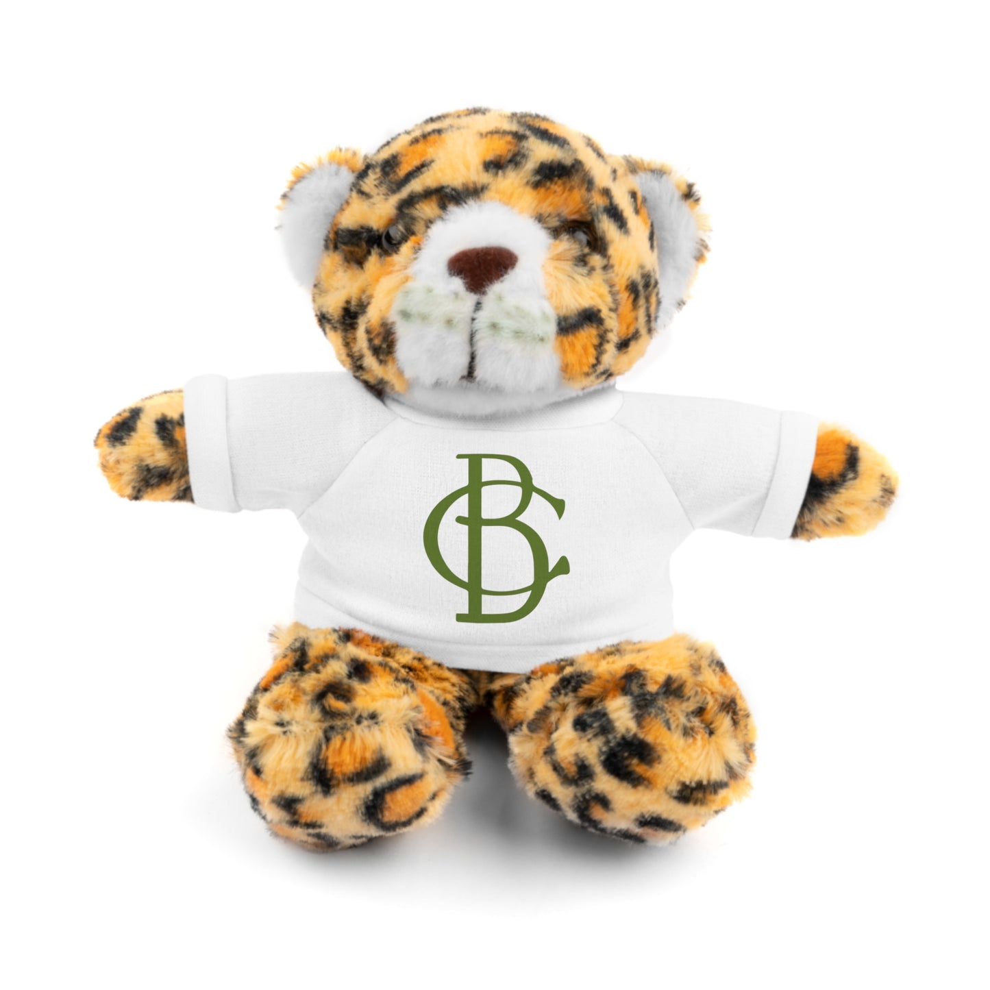 Stuffed Animals with White Tee and Green BC Logo