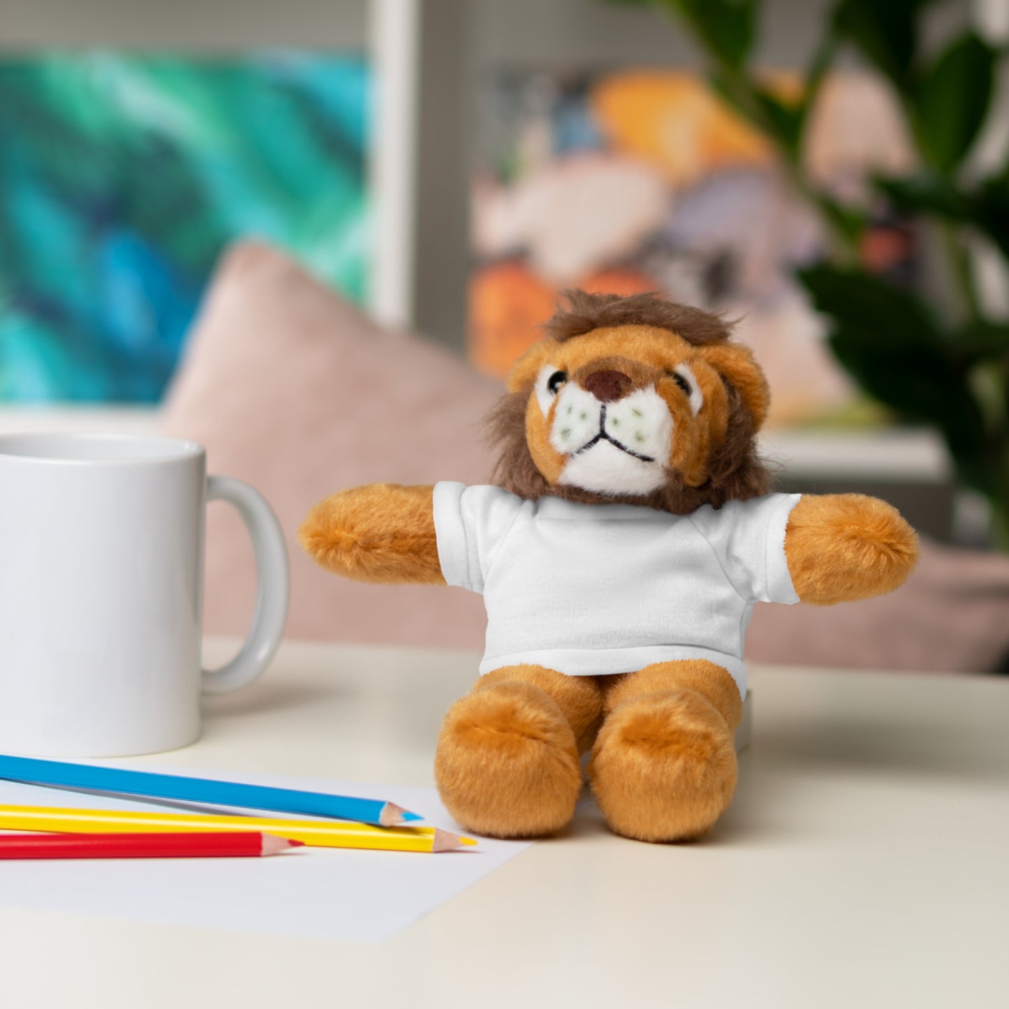 Stuffed Animals with Green Tee and White BC Logo