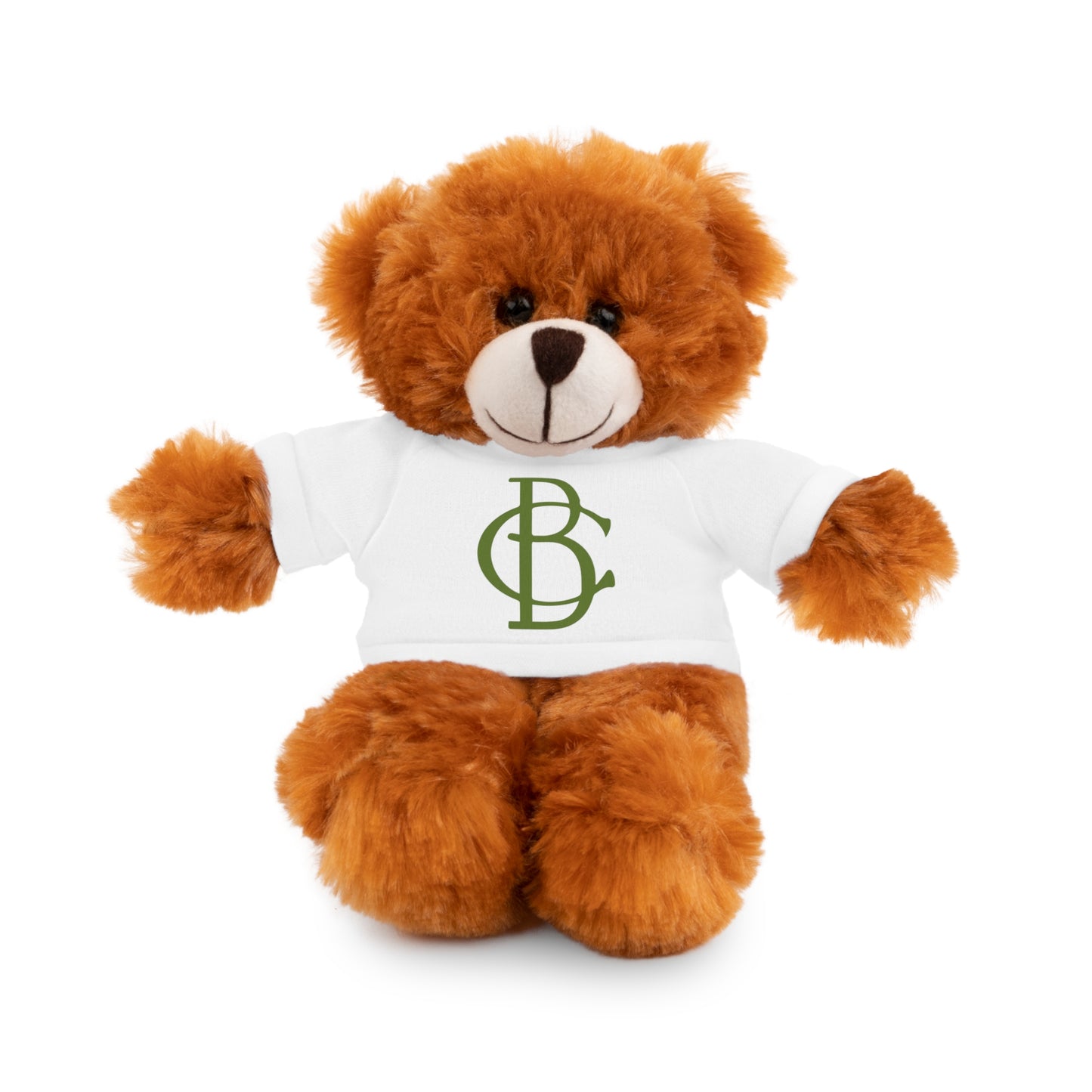 Stuffed Animals with White Tee and Green BC Logo