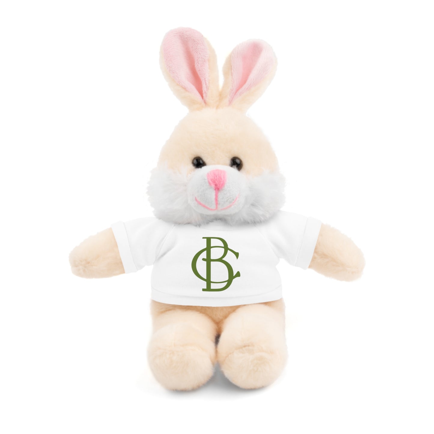 Stuffed Animals with White Tee and Green BC Logo