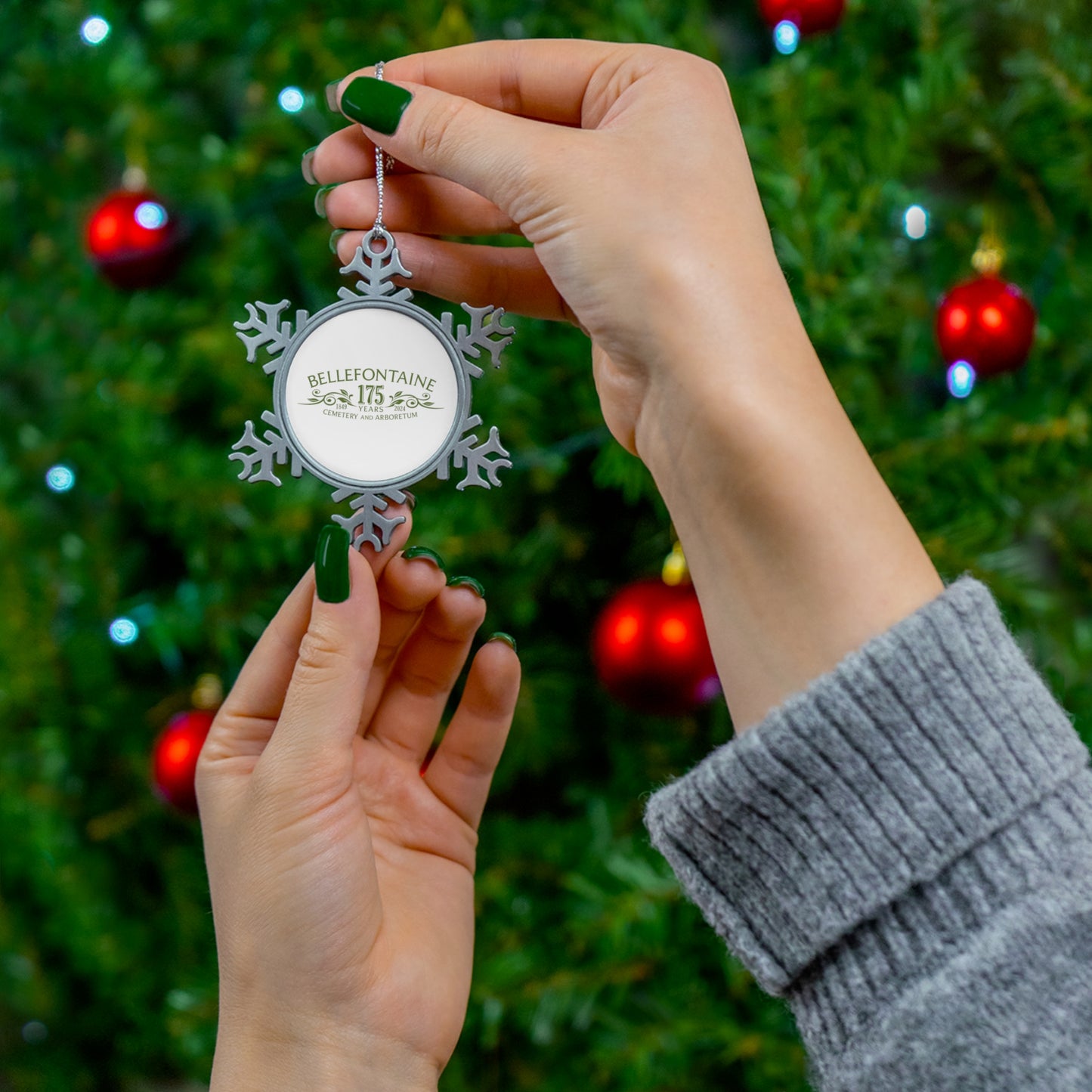 Pewter Snowflake Ornament