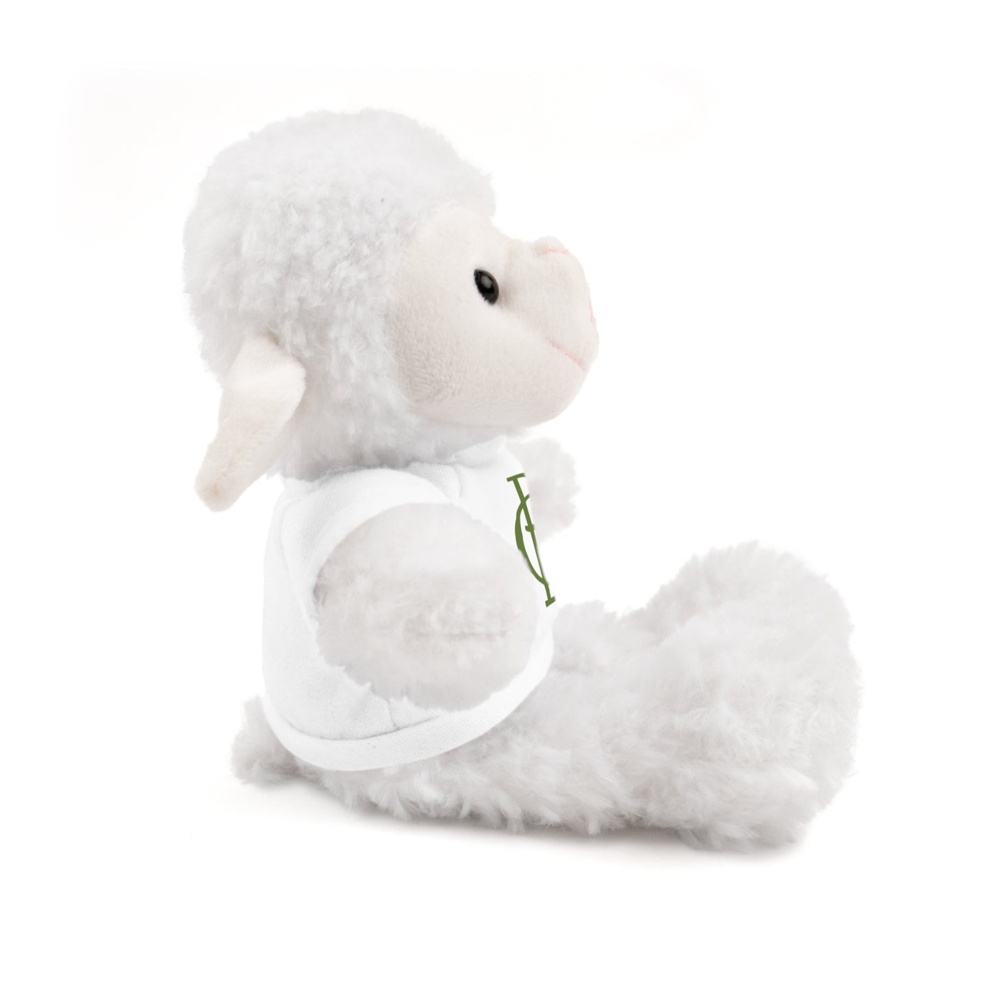 Stuffed Animals with White Tee and Green BC Logo