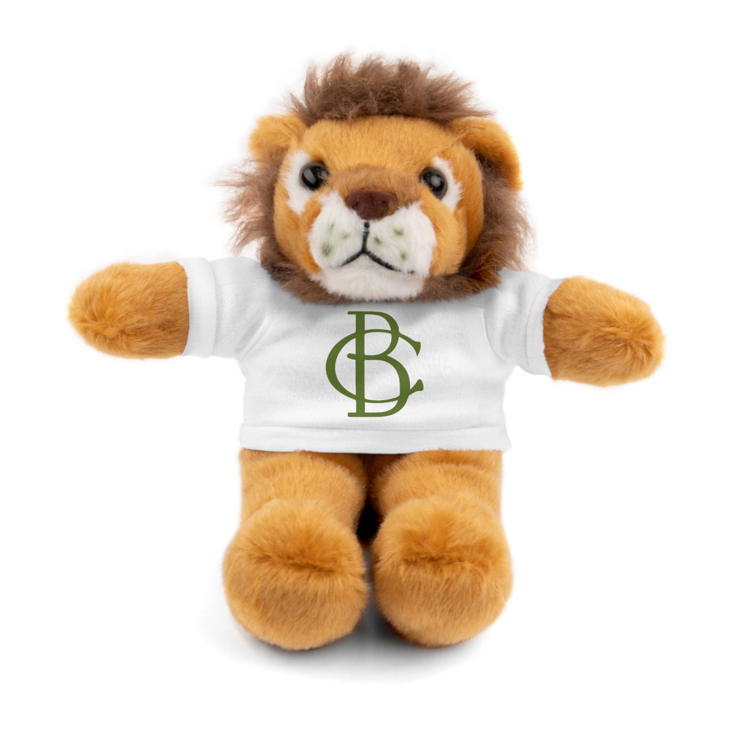 Stuffed Animals with White Tee and Green BC Logo