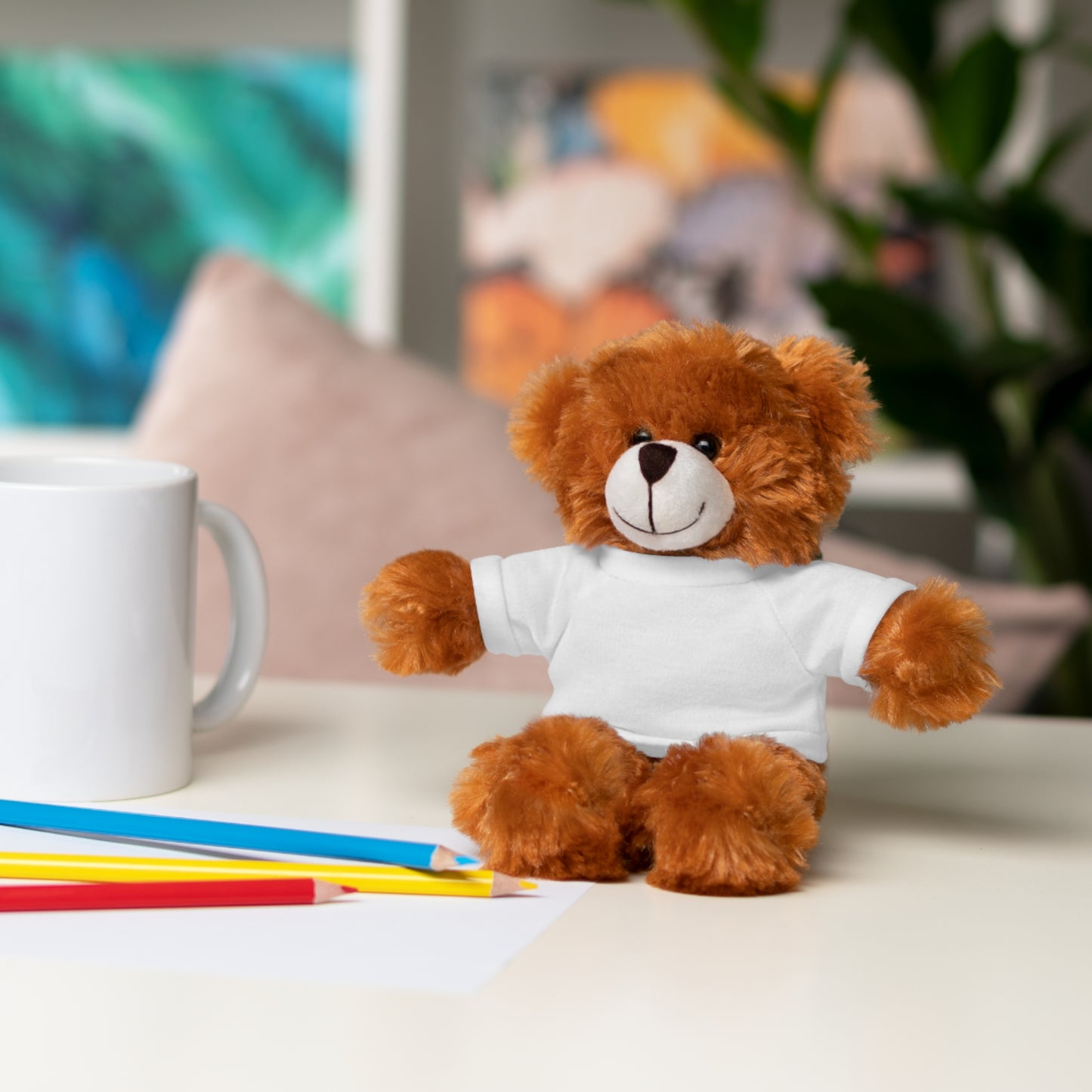 Stuffed Animals with Green Tee and White BC Logo